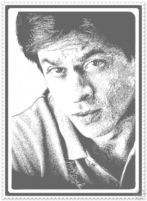 Digital Painting of Shahrukh khan