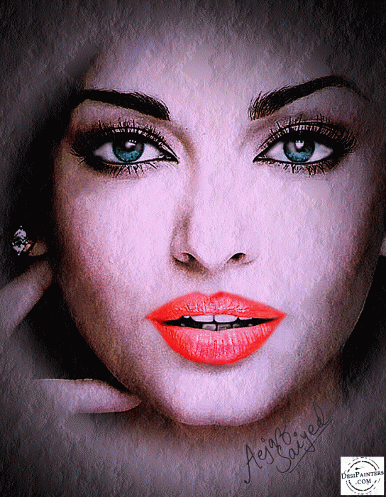 Digital Painting of Aishwarya rai