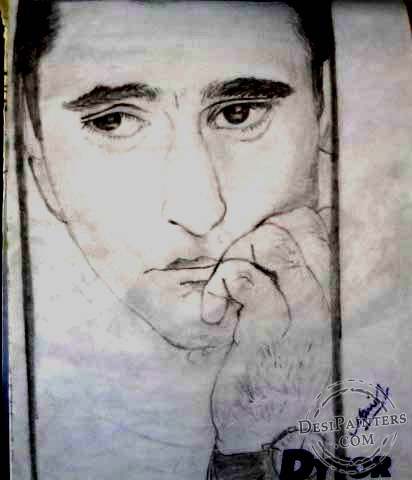 Akshay Khanna Sketch - DesiPainters.com