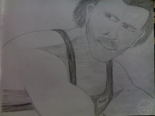 Pencil Sketch of Hrithik Roshan - DesiPainters.com