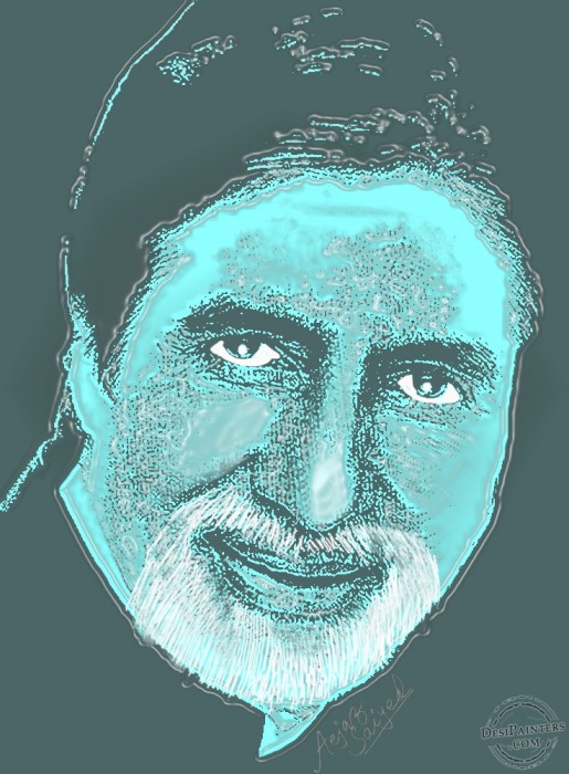 Digital Painting – Amitabh Bachchan - DesiPainters.com