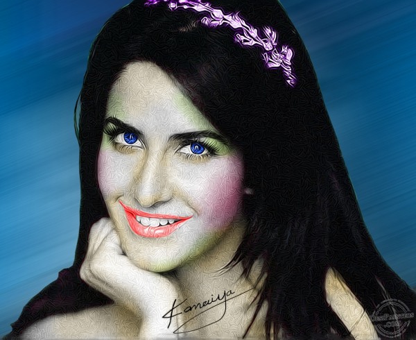 Digital Painting of Katrina Kaif - DesiPainters.com