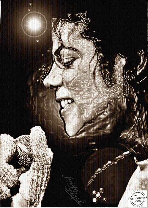 Digital Painting of Michael Jackson