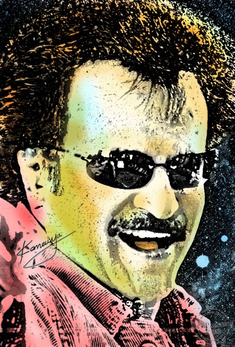 Digital Painting of Rajnikanth - DesiPainters.com