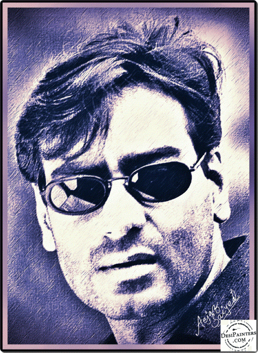 Digital Painting of Ajay devgan