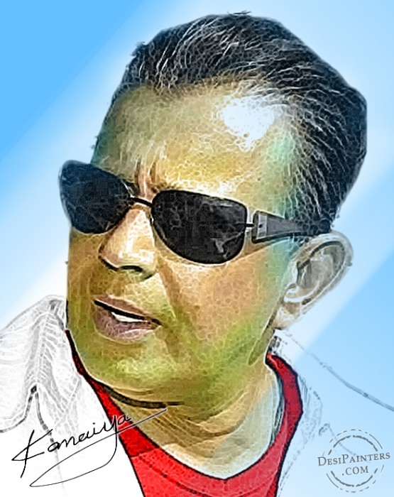 Digital painting of Mithun Chakraborty - DesiPainters.com