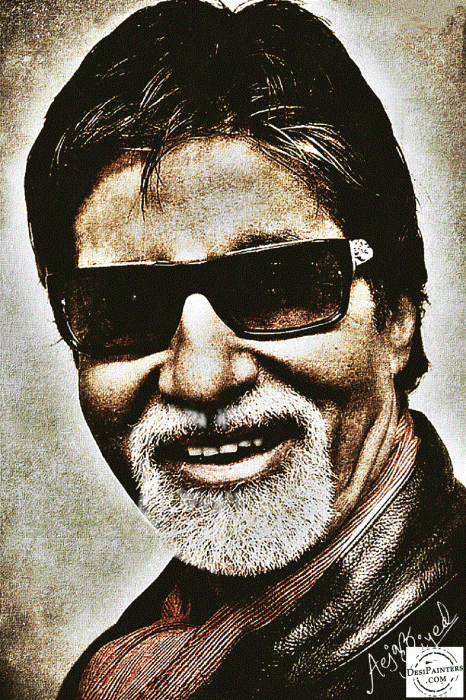 Digital Painting of Amitabh Bachchan - DesiPainters.com