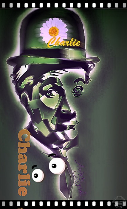 Digital Painting of Charlie Chaplin - DesiPainters.com