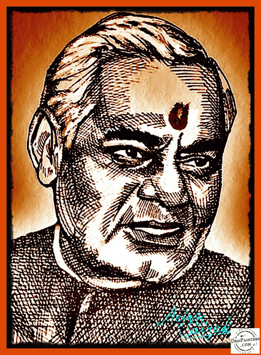 Atal Bihari Vajpayee Painting - DesiPainters.com