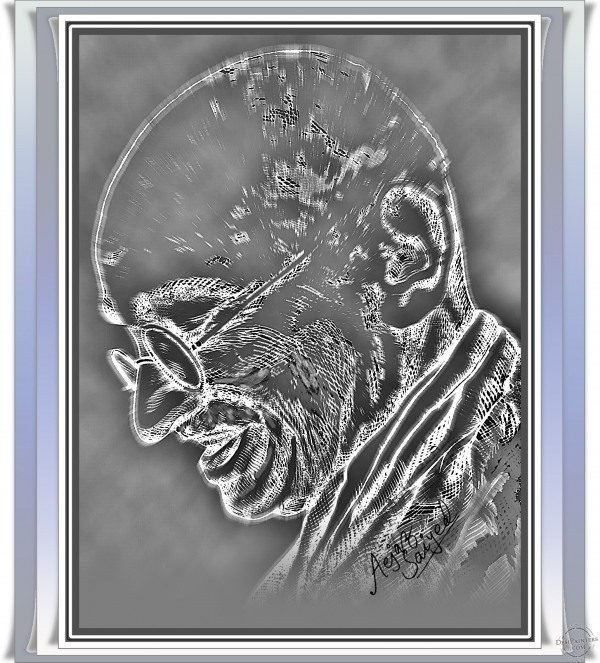 Mahatma Gandhi Mixed Painting - DesiPainters.com