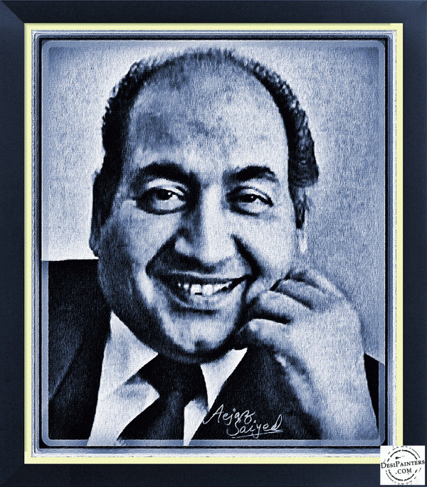 Digital Painting of Mohamed Rafi - DesiPainters.com