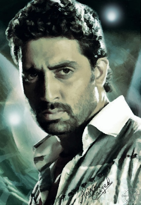 Abhishek Bachchan Digital Painting - DesiPainters.com