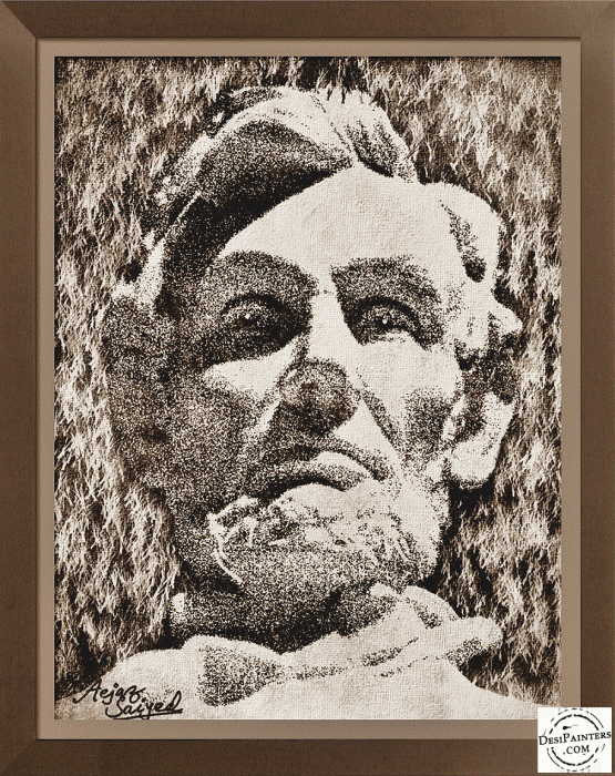 Digital Paintings Abraham Lincoln - DesiPainters.com