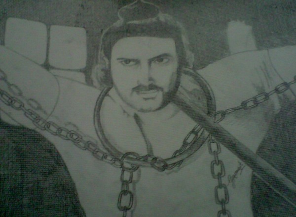 Bhagat Singh in Jail - DesiPainters.com