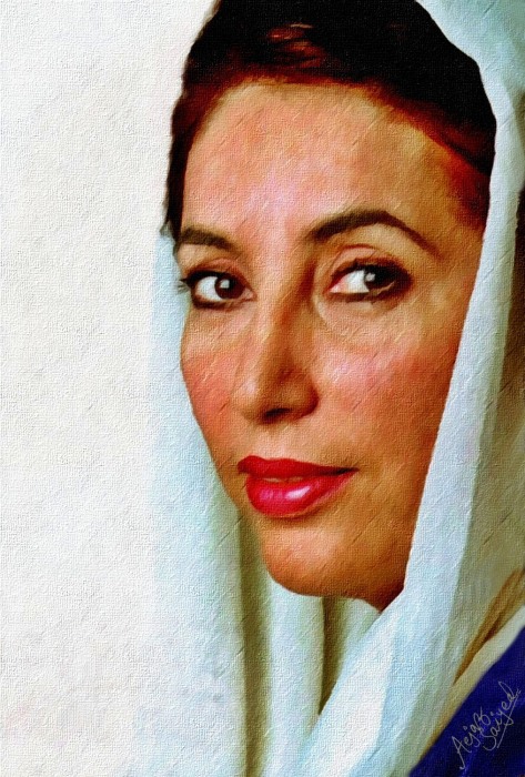 Tribute to Benazir Bhutto - DesiPainters.com