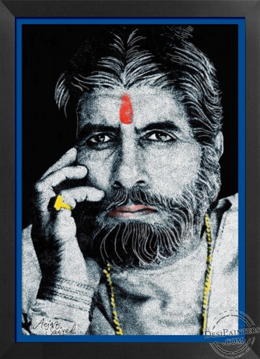 Digital Painting of Amitabh Bachchan