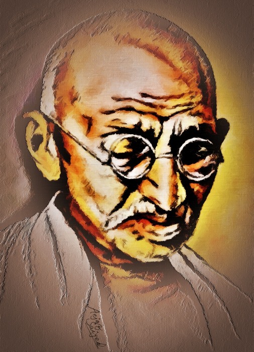 Mahatma Gandhi (Father of the Nation) - DesiPainters.com
