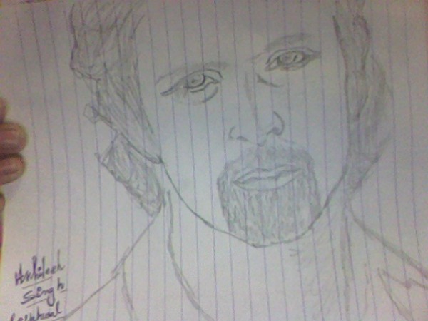 Pencil Sketch of Hrithik Roshan - DesiPainters.com