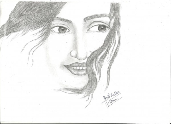 Sketch of A Face - DesiPainters.com