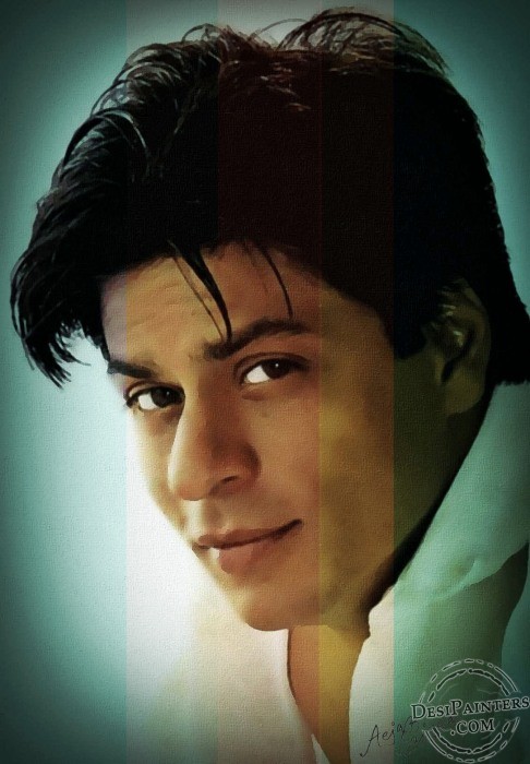 Digital Painting of Shahrukh Khan - DesiPainters.com