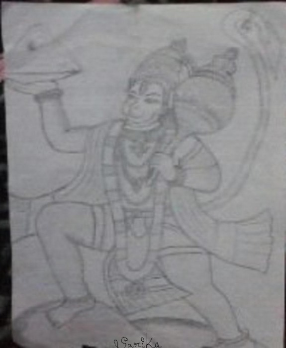 Anjanaya Art By Sarika.M.R - DesiPainters.com
