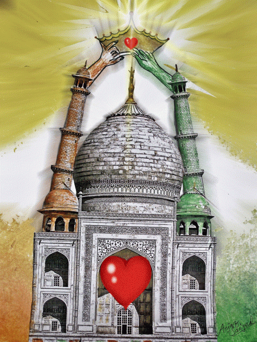 Taj pe Taj, with Love. - DesiPainters.com