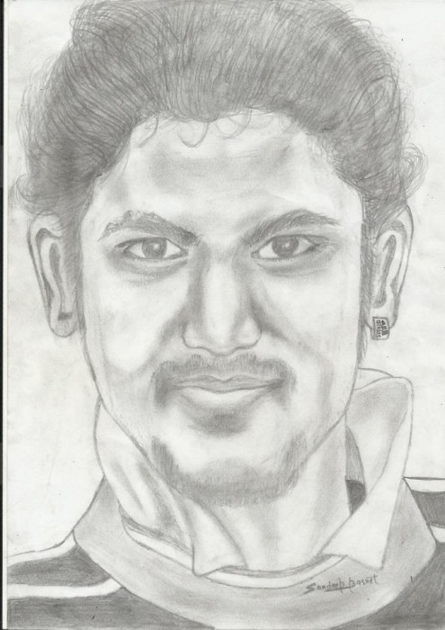 Sketch of Er.Sandeep Basnet - DesiPainters.com