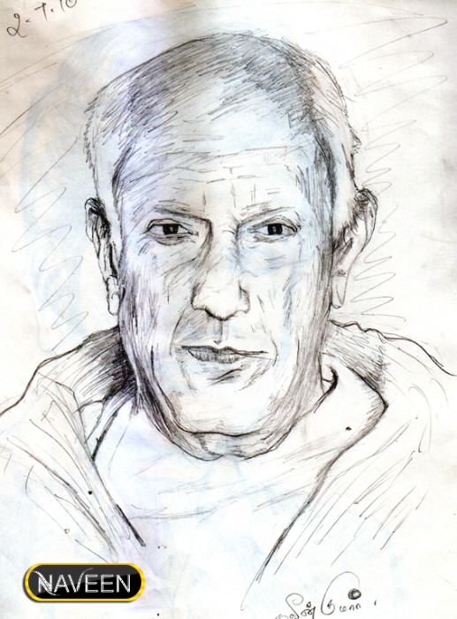 Pencil Sketch of Picaso