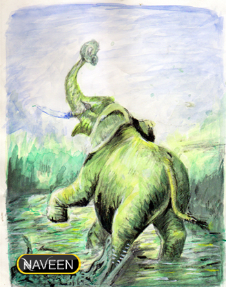 Sketch of Elephant - DesiPainters.com