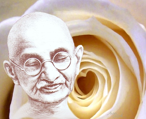 Mahatma Gandhi Digital Painting - DesiPainters.com