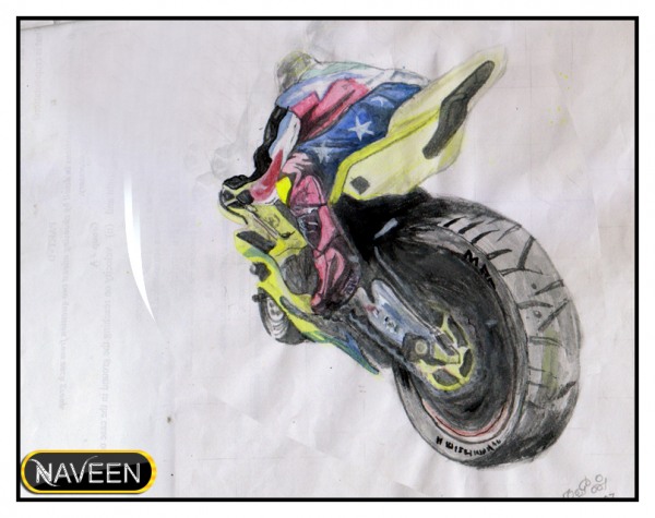 Watercolor Painting of Bike