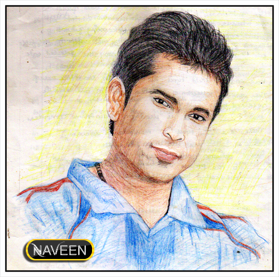 Master Sachin Tendulkar - DesiPainters.com