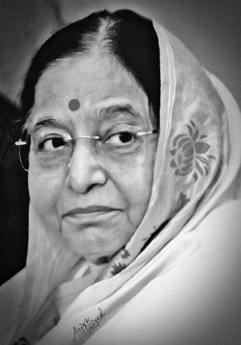 President Of India, Smt.Pratibha Patilji - DesiPainters.com