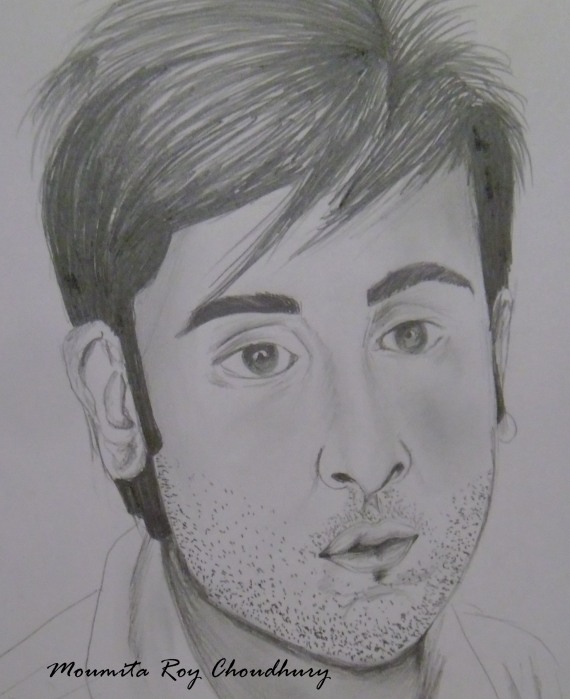 Pencil Sketch of Ranbir Kapoor