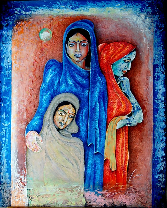 We... Mixed Painting by Vijay Naga