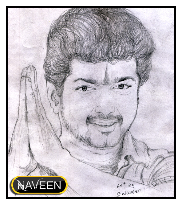 Pencil Sketch of Vijay Vettaikaran