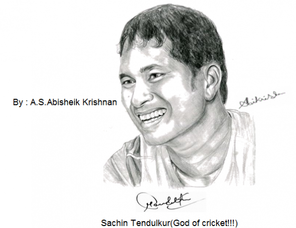 Sachin Tendulkar Sketch