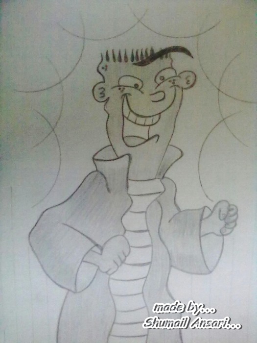 Cartoon Character Made by Shumaila Ansari - DesiPainters.com