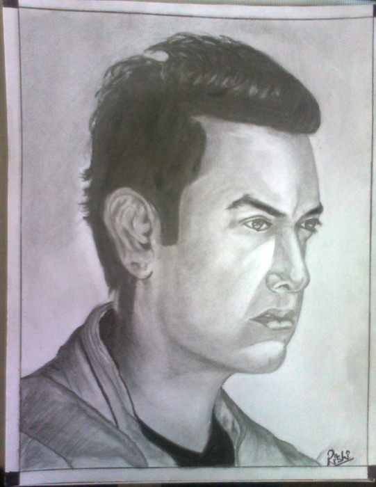 Mr Perfectionist - Pencil Sketch of Aamir Khan