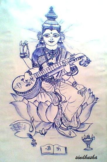 Goddess Saraswathi