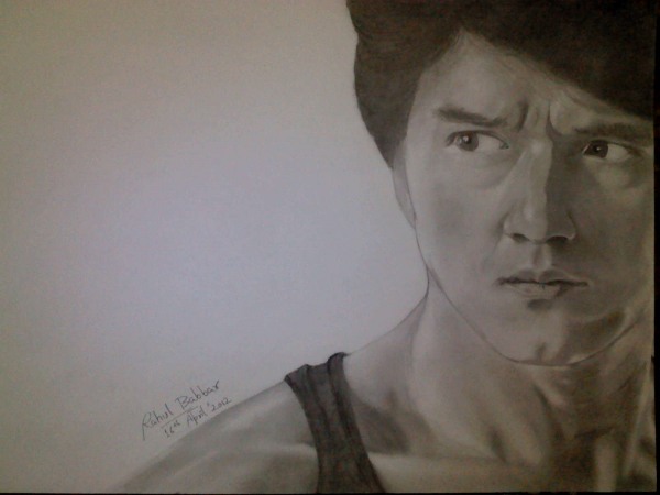 Pencil Sketch Of Jackie Chan