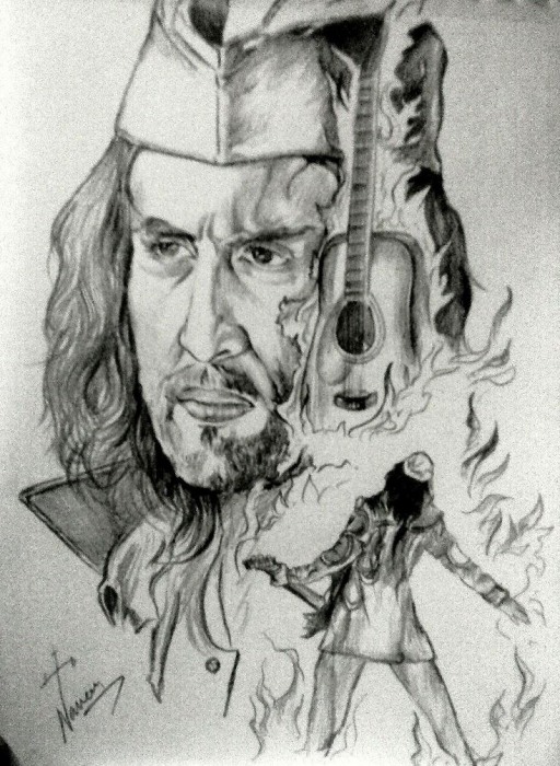 Rockstar Ranbir Pencil Sketch - DesiPainters.com