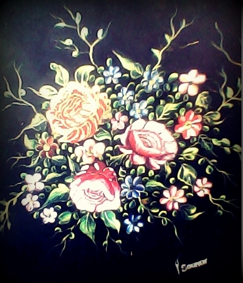 Flower Watercolor Painting - DesiPainters.com