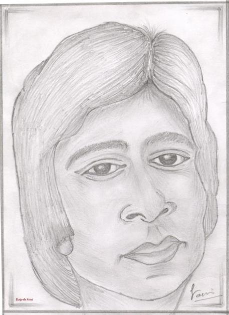 Pencil Sketch of Big B