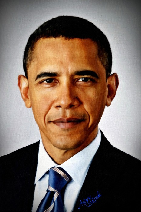 US President Barack Obama Painting 