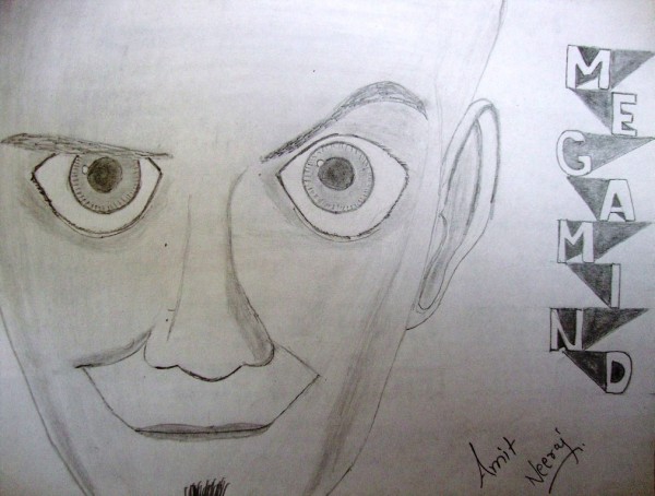 Pencil Sketch Of Megamind