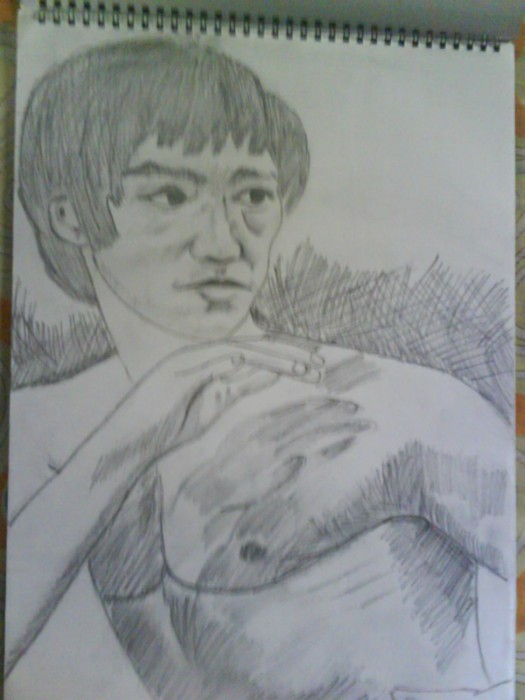 Pencil Sketch Of A Chinese Boy