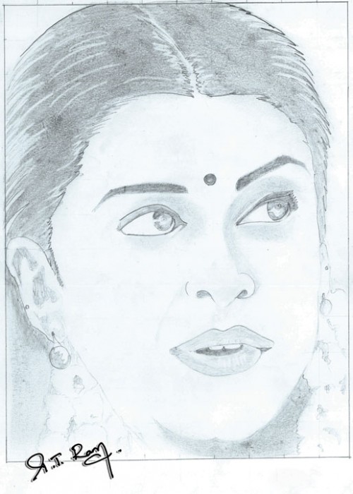 Pencil Sketch By P.t.Muthuramalingam