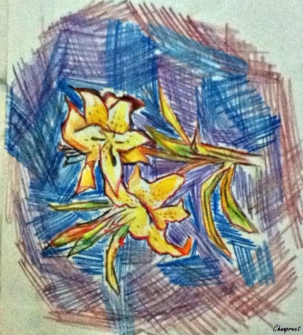 Pencil Colors Painting By Chanpreet - DesiPainters.com