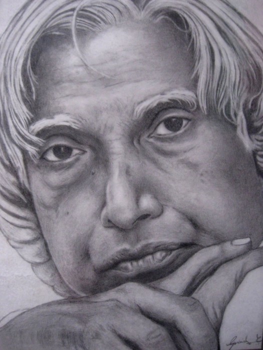 Pencil Sketch Of Dr.Kalam
